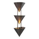 Three Light Wall Sconce<br /><span style="color:#4AB0CE;">Entrega: 4-10 dias en USA</span><br /><span style="color:#4AB0CE;font-size:60%;">PREGUNTE POR ENTREGA EN PANAMA</span><br />Collection: Versus<br />Finish: Aged Steel