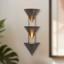 Alora - WS341328STA - Three Light Wall Sconce - Versus - Aged Steel
