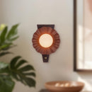 One Light Wall Sconce<br /><span style="color:#4AB0CE;">Entrega: 4-10 dias en USA</span><br /><span style="color:#4AB0CE;font-size:60%;">PREGUNTE POR ENTREGA EN PANAMA</span><br />Collection: Furrow<br />Finish: Burgundy