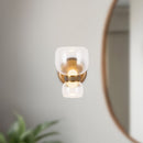 Alora - WV310205VBCL - LED Bathroom Vanity - Sutton - Vintage Brass/Clear Glass