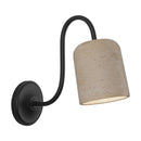 Alora - WV592105MBTRV - One Light Bathroom Vanity - Bromley - Matte Black/Travertine