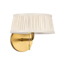 Two Light Bathroom Vanity<br /><span style="color:#4AB0CE;">Entrega: 4-10 dias en USA</span><br /><span style="color:#4AB0CE;font-size:60%;">PREGUNTE POR ENTREGA EN PANAMA</span><br />Collection: Scout<br />Finish: Brushed Gold/White Linen