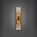 Modern Forms - WS202624-WV/AB - LED Wall Sconce - Kastlerock - Beige Travertine/Aged Brass