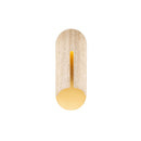 Modern Forms - WS-W10522-30-WV/AB - LED Outdoor Wall Sconce - Clog - Beige Travertine/Aged Brass