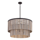 Six Light Pendant<br /><span style="color:#4AB0CE;">Entrega: 4-10 dias en USA</span><br /><span style="color:#4AB0CE;font-size:60%;">PREGUNTE POR ENTREGA EN PANAMA</span><br />Collection: Esbelta<br />Finish: Dark Bronze