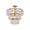 Five Light Semi-Flush Mount<br /><span style="color:#4AB0CE;">Entrega: 4-10 dias en USA</span><br /><span style="color:#4AB0CE;font-size:60%;">PREGUNTE POR ENTREGA EN PANAMA</span><br />Collection: Vionne<br />Finish: Legacy Brass