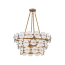 Four Light Pendant<br /><span style="color:#4AB0CE;">Entrega: 4-10 dias en USA</span><br /><span style="color:#4AB0CE;font-size:60%;">PREGUNTE POR ENTREGA EN PANAMA</span><br />Collection: Kintrel<br />Finish: Legacy Brass