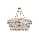Six Light Pendant<br /><span style="color:#4AB0CE;">Entrega: 4-10 dias en USA</span><br /><span style="color:#4AB0CE;font-size:60%;">PREGUNTE POR ENTREGA EN PANAMA</span><br />Collection: Kintrel<br />Finish: Legacy Brass