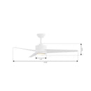 Minka Aire - F646L-WHF - 52" Ceiling Fan - Verna - Flat White