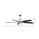 Minka Aire - F649L-BN/CL - 52" Ceiling Fan - Soreno - Brushed Nickel