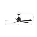 Minka Aire - F766L-CL - 54" Ceiling Fan - Oovin - Coal