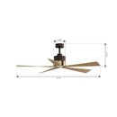 Minka Aire - F766L-DB/WTO - 54" Ceiling Fan - Oovin - Dark Bronze