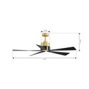 Minka Aire - F766L-HBR/CL - 54" Ceiling Fan - Oovin - Heritage Brass