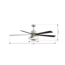 Minka Aire - F769L-BN/CL - 60" Ceiling Fan - Ligero - Brushed Nickel