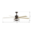 Minka Aire - F769L-DB/WTO - 60" Ceiling Fan - Ligero - Dark Bronze