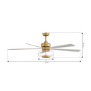 Minka Aire - F769L-HBR/ALW - 60" Ceiling Fan - Ligero - Heritage Brass