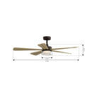 Minka Aire - F772L-DB/WTO - 52" Ceiling Fan - Nellora - Dark Bronze