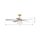 Minka Aire - F772L-LBR/ALW - 52" Ceiling Fan - Nellora - Legacy Brass