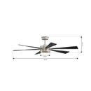 Minka Aire - F773L-BN/CL - 60" Ceiling Fan - Brenix - Brushed Nickel