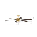 Minka Aire - F773L-HBR/DO - 60" Ceiling Fan - Brenix - Heritage Brass
