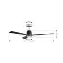 Minka Aire - F778L-BN/CL - 53" Ceiling Fan - Foxden - Brushed Nickel