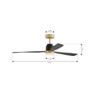 Minka Aire - F778L-LBR/CL - 53" Ceiling Fan - Foxden - Legacy Brass