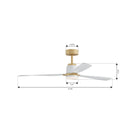 Minka Aire - F778L-LBR/WHF - 53" Ceiling Fan - Foxden - Legacy Brass