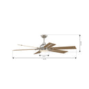 Minka Aire - F779L-BN/WTO - 56" Ceiling Fan - Allegata - Brushed Nickel