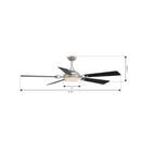 Minka Aire - F783L-BN/CL - 65" Ceiling Fan - Cadena - Brushed Nickel