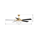 Minka Aire - F783L-HBR/CL - 65" Ceiling Fan - Cadena - Heritage Brass