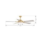Minka Aire - F783L-HBR/WCD - 65" Ceiling Fan - Cadena - Heritage Brass