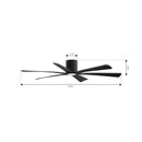 Minka Aire - F785L-CL - 65" Ceiling Fan - Brisano - Coal
