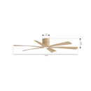 Minka Aire - F785L-WTO - 65" Ceiling Fan - Brisano - White Oak
