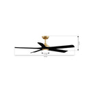 Minka Aire - F793L-HBR/CL - 56" Ceiling Fan - Seressa - Heritage Brass