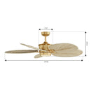Minka Aire - F798L-HBR/NPL - 60" Ceiling Fan - Portesa - Heritage Brass