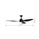 Minka Aire - F821L-CL - 60" Ceiling Fan - Norwynd - Coal