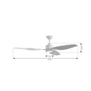 Minka Aire - F821L-WHF - 60" Ceiling Fan - Norwynd - Flat White