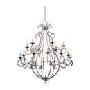 Kalco - 3163PS - 18 Light Chandelier - Santa Barbara - Pearl Silver