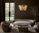 LED Chandelier<br /><span style="color:#4AB0CE;">Entrega: 4-10 dias en USA</span><br /><span style="color:#4AB0CE;font-size:60%;">PREGUNTE POR ENTREGA EN PANAMA</span><br />Collection: Amira<br />Finish: Distressed Brass