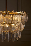 LED Chandelier<br /><span style="color:#4AB0CE;">Entrega: 4-10 dias en USA</span><br /><span style="color:#4AB0CE;font-size:60%;">PREGUNTE POR ENTREGA EN PANAMA</span><br />Collection: Amira<br />Finish: Distressed Brass