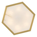 LED Semi Flush Mount<br /><span style="color:#4AB0CE;">Entrega: 4-10 dias en USA</span><br /><span style="color:#4AB0CE;font-size:60%;">PREGUNTE POR ENTREGA EN PANAMA</span><br />Collection: Veleta<br />Finish: Lacquered Brass