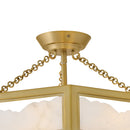 LED Semi Flush Mount<br /><span style="color:#4AB0CE;">Entrega: 4-10 dias en USA</span><br /><span style="color:#4AB0CE;font-size:60%;">PREGUNTE POR ENTREGA EN PANAMA</span><br />Collection: Veleta<br />Finish: Lacquered Brass
