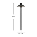 Hinkley - 16055BSK-LL - LED Path Light - Hardy Island Lg. Standard Path Light - Brass Satin Black