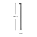 Hinkley - 16990BSK - Stem Mount - Hardy Island 90 Degree Mount Stem - Brass Satin Black