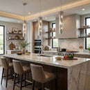 Three Light Pendant<br /><span style="color:#4AB0CE;">Entrega: 2-3 semanas en USA</span><br /><span style="color:#4AB0CE;font-size:60%;">PREGUNTE POR ENTREGA EN PANAMA</span><br />Collection: Chroman Empire<br />Finish: Chrome