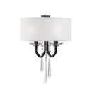 Two Light Wall Sconce<br /><span style="color:#4AB0CE;">Entrega: 4-5 semanas en USA</span><br /><span style="color:#4AB0CE;font-size:60%;">PREGUNTE POR ENTREGA EN PANAMA</span><br />Collection: Barcelona<br />Finish: Black