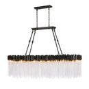 Ten Light Linear Pendant<br /><span style="color:#4AB0CE;">Entrega: 4-10 dias en USA</span><br /><span style="color:#4AB0CE;font-size:60%;">PREGUNTE POR ENTREGA EN PANAMA</span><br />Collection: Matrix<br />Finish: Matte Black/French Gold