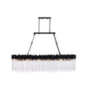 12 Light Linear Chandelier<br /><span style="color:#4AB0CE;">Entrega: 3-4 semanas en USA</span><br /><span style="color:#4AB0CE;font-size:60%;">PREGUNTE POR ENTREGA EN PANAMA</span><br />Collection: Matrix<br />Finish: Matte Black/French Gold