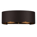 Two Light Bath<br /><span style="color:#4AB0CE;">Entrega: 7-8 semanas en USA</span><br /><span style="color:#4AB0CE;font-size:60%;">PREGUNTE POR ENTREGA EN PANAMA</span><br />Collection: Cannery<br />Finish: Dark Bronze / French Gold