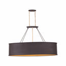 Five Light Linear Pendant<br /><span style="color:#4AB0CE;">Entrega: 4-10 dias en USA</span><br /><span style="color:#4AB0CE;font-size:60%;">PREGUNTE POR ENTREGA EN PANAMA</span><br />Collection: Cannery<br />Finish: Dark Bronze / French Gold